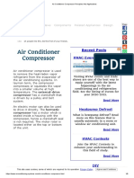 Air Conditioner Compressor Principles and Applications PDF