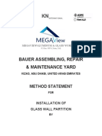 Bauer - Method of Statement For Glass Wall Partition