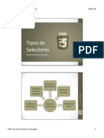 CSS Tipos de Selectores PDF