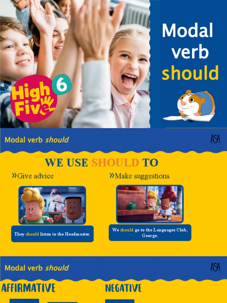 Modal Verb Should Pdf Verb Learning