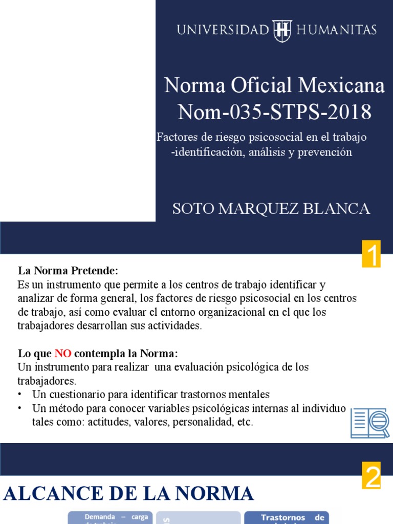 Presentacion Nom 35 Psicologia Cognicion