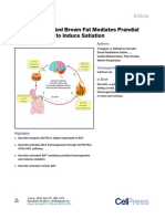 Secretin-Activated Brown Fat Mediates Prandial Thermogenesis To Induce Satiation