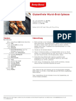 Glutenfreie Wurst Brot Spiesse