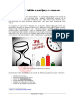 Strategije I Taktike Upravljanja Vremenom