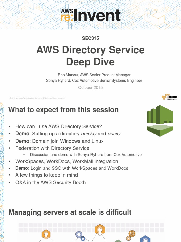 AWS Directory Service Deep Dive | PDF | Sudo | Active Directory