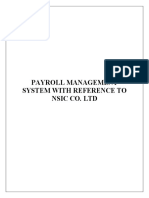 PAYROLL MANAGEMENT SYSTEM FOR NSIC