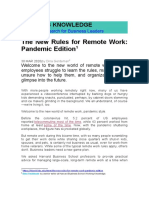 CORONAVIRUS The New Rules For Remote Work - Pandemic Edition DINA Gerdean