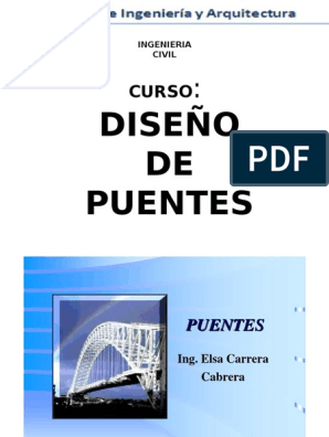 Diseño de Puentes PDF | PDF | Ingeniero civil | Ingeniería estructural