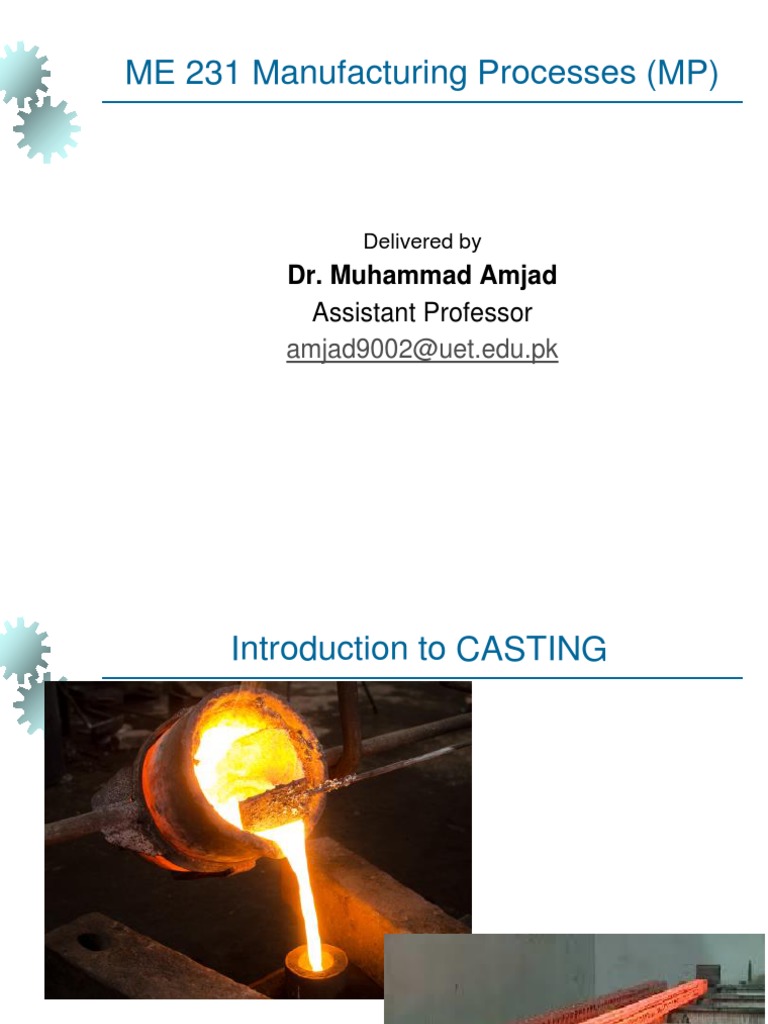 2 Introduction To Casting Process PDF Casting (Metalworking) Procedural Knowledge