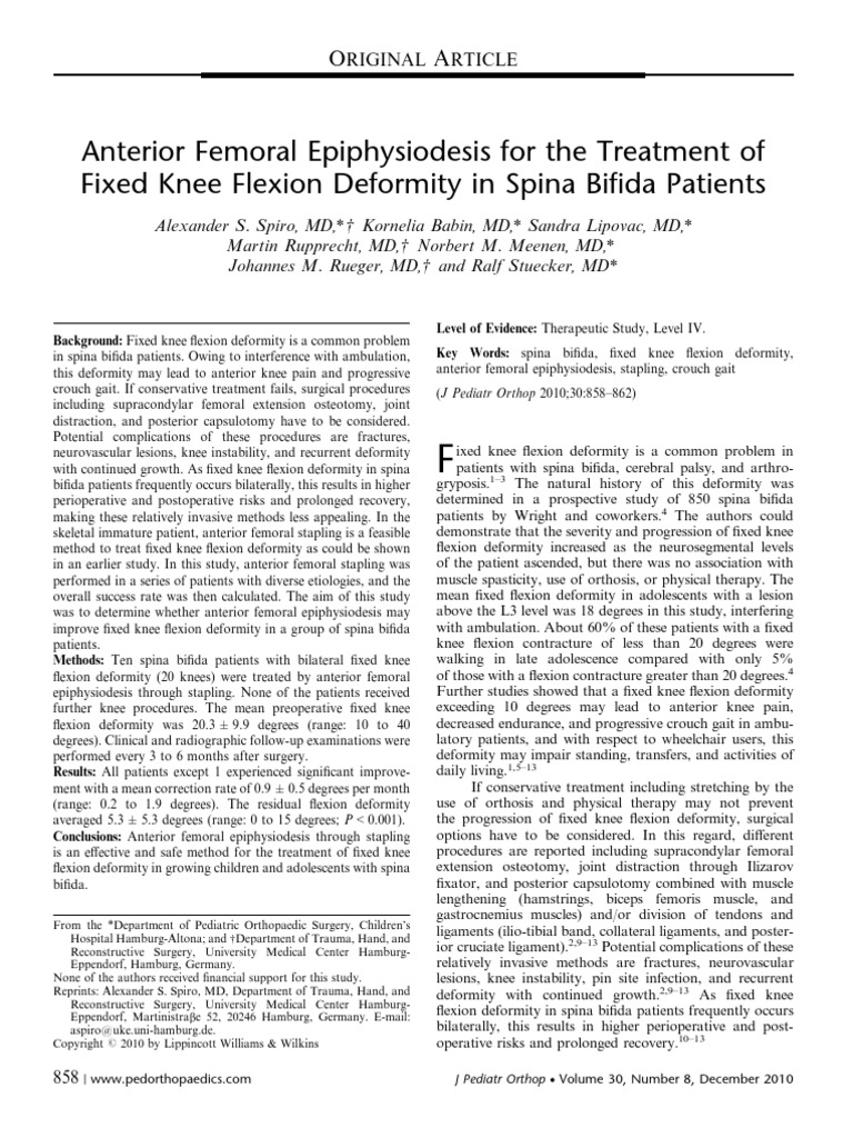 Anteriroe Guided Growth For FFD in MMC | PDF