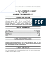 Technical Data Information Sheet C - AQ 515 Alkaline Pulping Catalyst