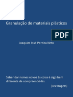 Granulação de Materiais Plásticos