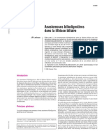 Anastomoses Biliodigestives Dans La Lithiase Biliaire PDF