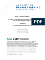 Basic Ethics in Dentistry