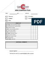 Ladder Inspection Form Excel