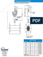 Local Electronics, Inline Style, With 150lb Flanges: Model FT4A Dimensions