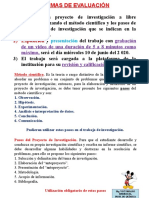 Forma de Evaluación A Los Estudiantes - 3ro