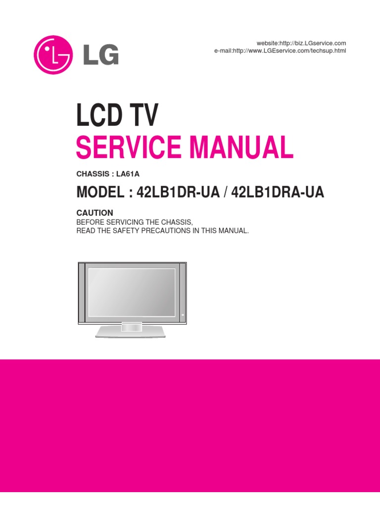 LCD TV: Service Manual | PDF | Printed Circuit Board | Soldering