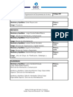 Políticas de Organización de Documentos de Archivo