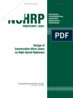 NCHRP - RPT - 581 Design of COnstn Work Zones
