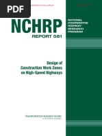 NCHRP - RPT - 581 Design of COnstn Work Zones