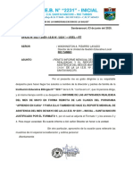 Oficio #22 - Informe de Formato 1 y Reporte de Asistencia Mensual Del Mes de Mayo