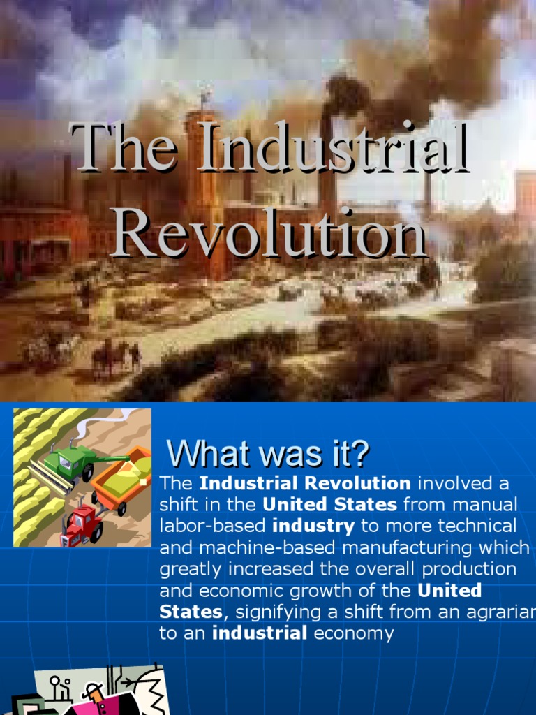 The Industrial Revolution PDF Cotton Industrial Revolution