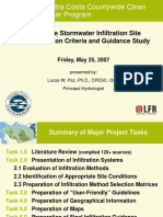 Stormwater Infiltration Feasibility L. Paz CASQA Conference Presentation