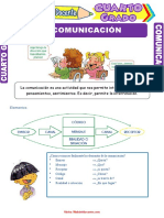 Elementos de La Comunicación para Cuarto de Primaria