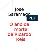 Saramago, José - O ano da morte de Ricardo Reis