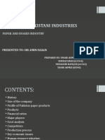 Analysis of Pakistani Industries