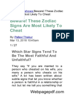 Beware! These Zodiac Signs Are Most Likely To Cheat: Home Slideshows