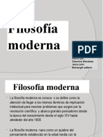 Filosofía Moderna