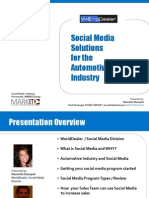 Social Media Solutions For The Automotive Industry