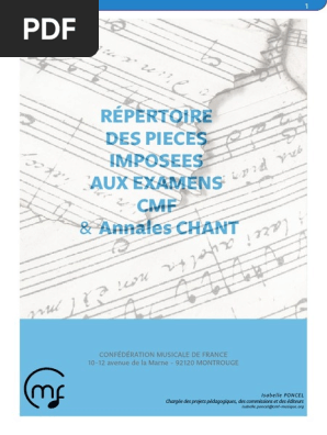 Id Cmf Fins De Cycle Instruments Pdf Jean Sebastien Bach Alto Instrument A Cordes