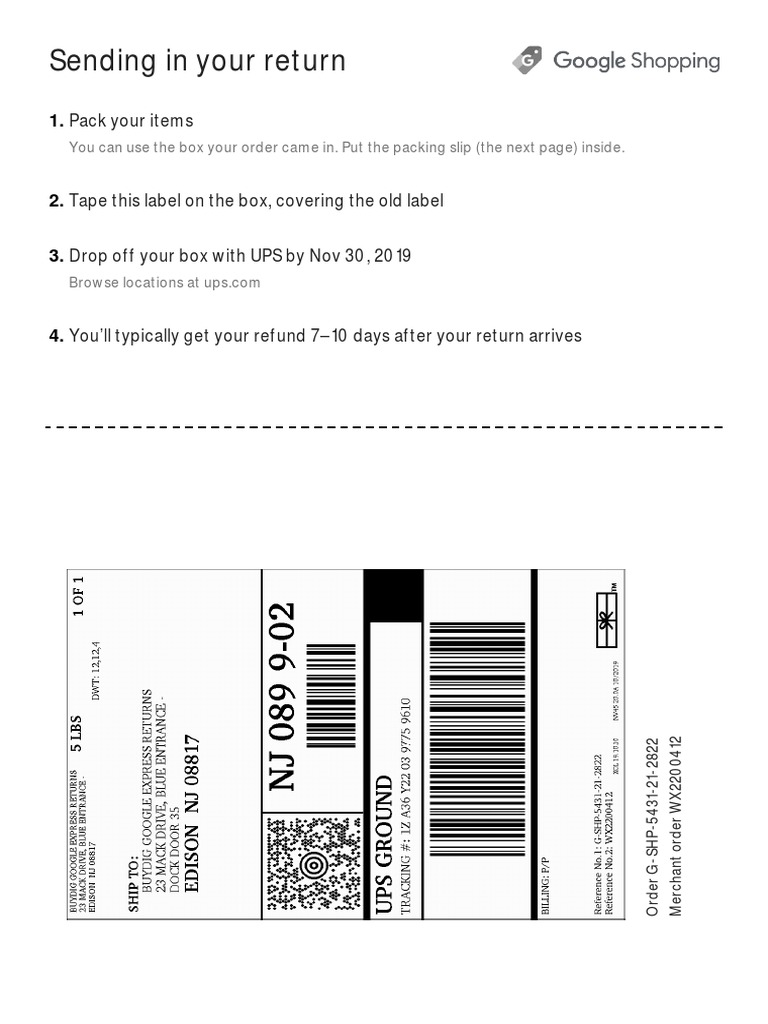 Sending in Your Return | PDF
