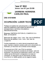 Solicitud de Pase Personal Laboral