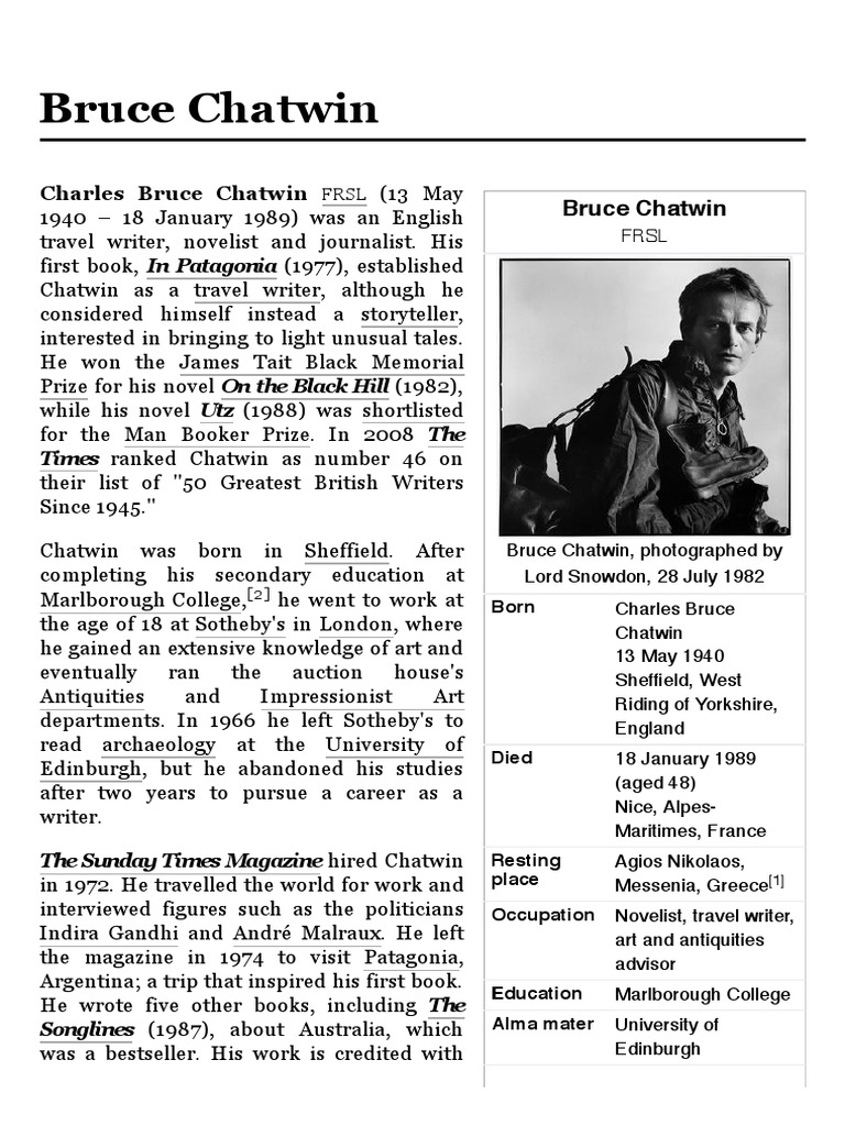 Bruce Chatwin | PDF, image size:768x1024