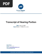 Transcript of Hearing Portion: Date: Case