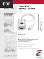 Product Profile: USB To DH485 Interface Converter