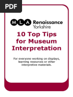 10 Top Tips For Museum Interpretation