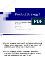 Product Strategy I: T-109.410 Technology Management 21.10.2004