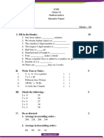 ICSE Class 2 Mathematics Sample Paper
