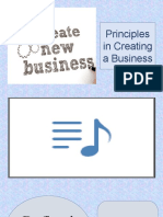 Principles in Creating A Business