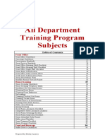 All Department Training Program