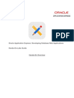 Oracle Application Express: Developing Database Web Applications Hands-On-Labs Guide