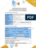 Guía de actividades y rubrica de evaluación - Fase 2 - Teorías y procesos de la inteligencia.docx