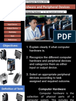 Computer Hardware and Peripheral Devices: Objectives Definition of Term Input Device Output Device Quiz References