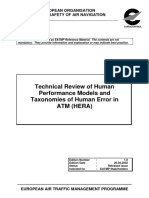 Eurocontrol. (2002) - Technical Review of Human Performance Models and Taxonomies of Human Error in ATM