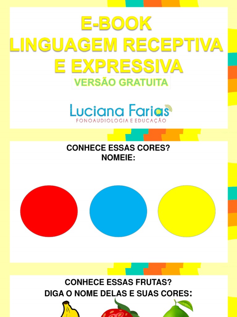 Atividades de Linguagem Expressiva e Receptiva | PDF